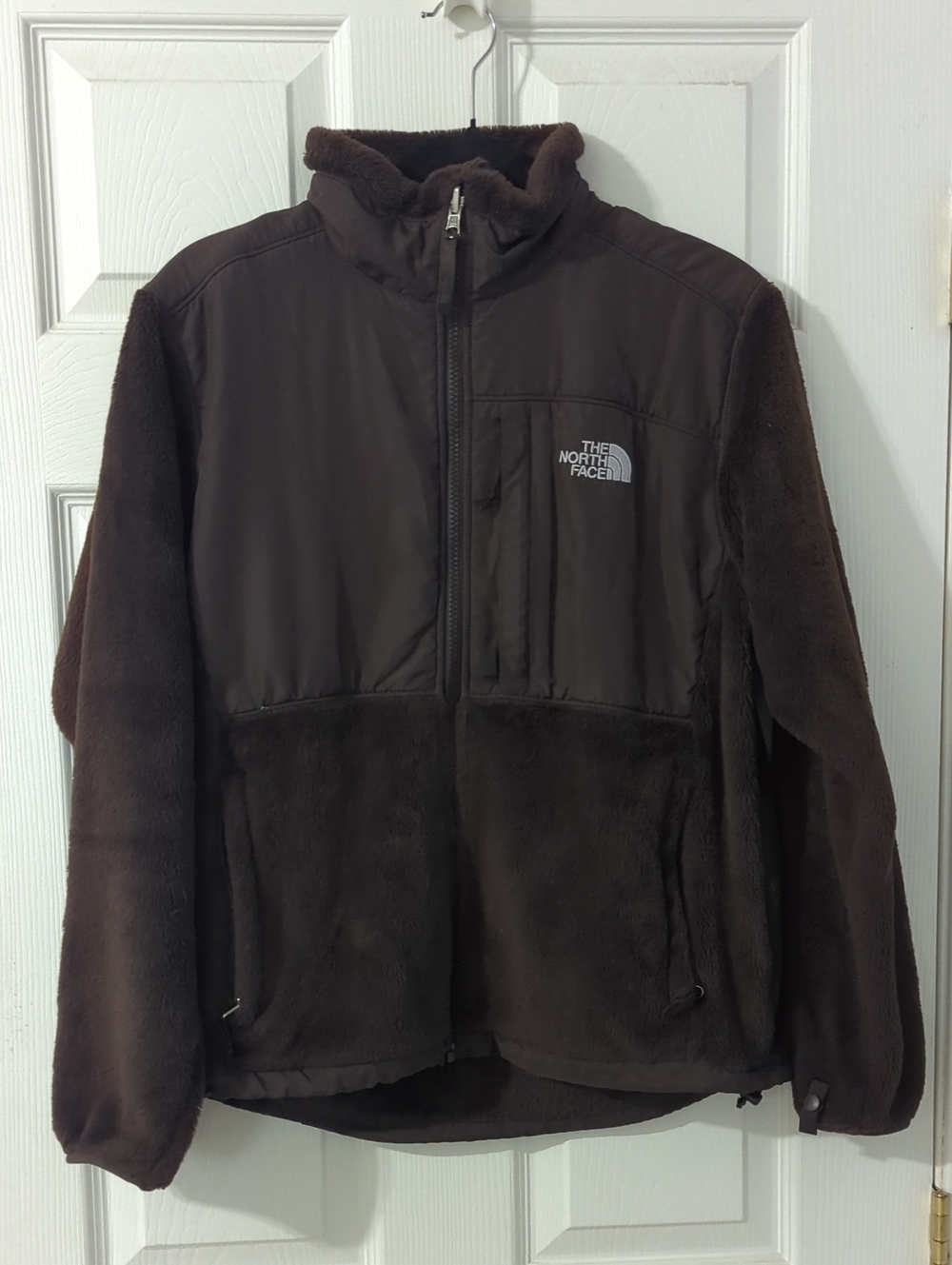 The North Face Women's Brown Fleece Jacket with Chest Pocket